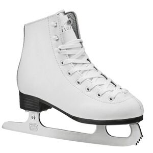 Lake Placid Cascade Figure Skates Girls Size 4 White EUC
